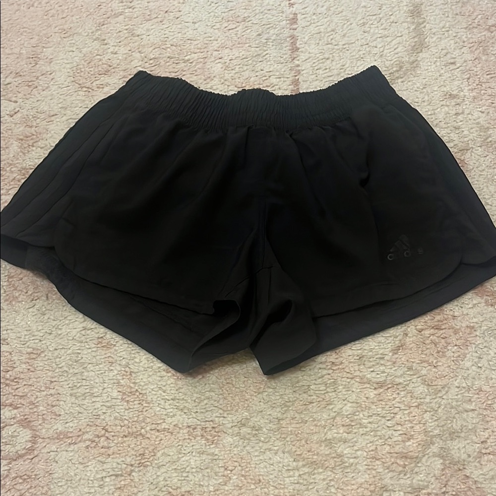 adidas Black Athletic Shorts Lightweight Elastic Waist